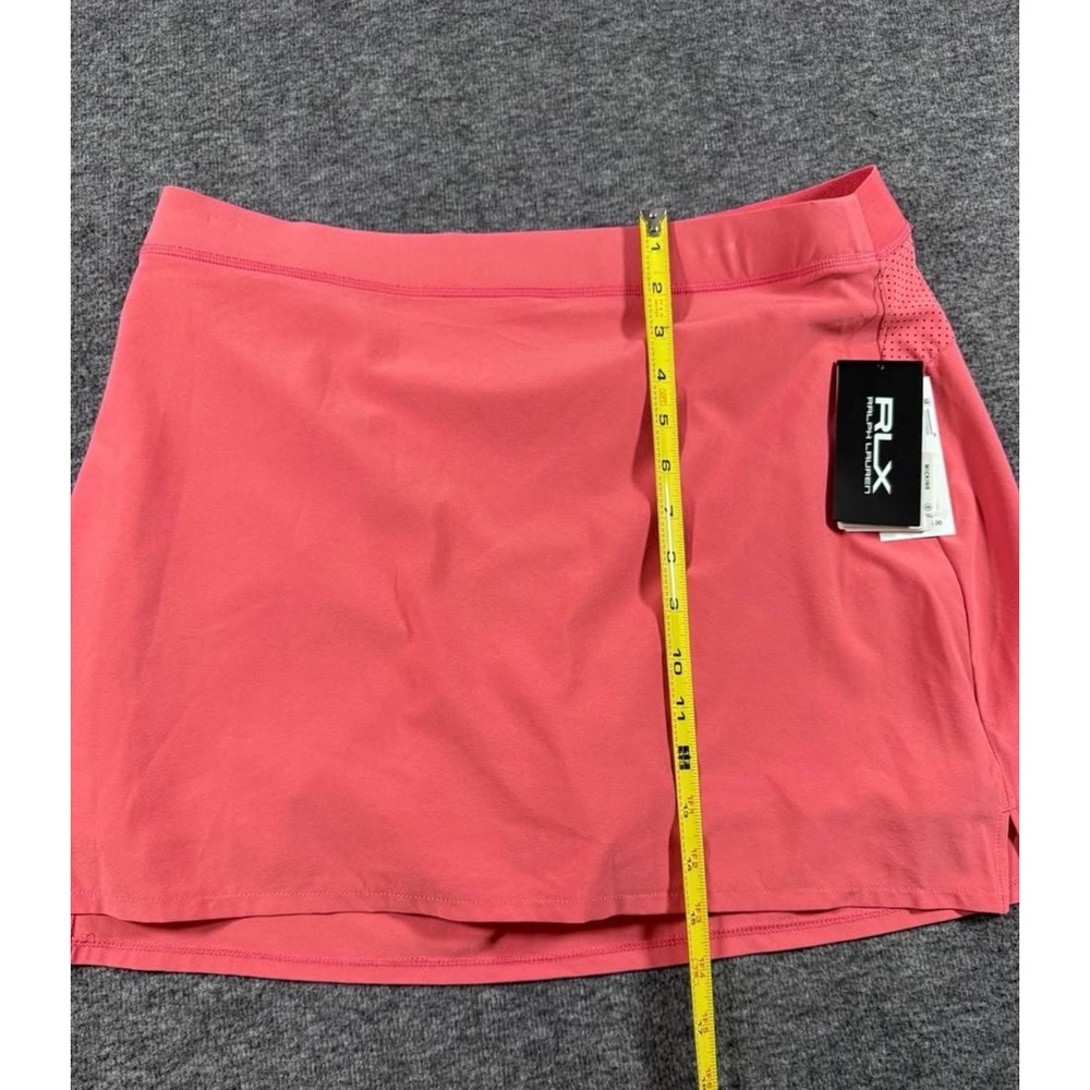 RLX Ralph Lauren Pink Golf Skort Womens Large Wicking Performance Skirt NWT - Picture 3 of 8